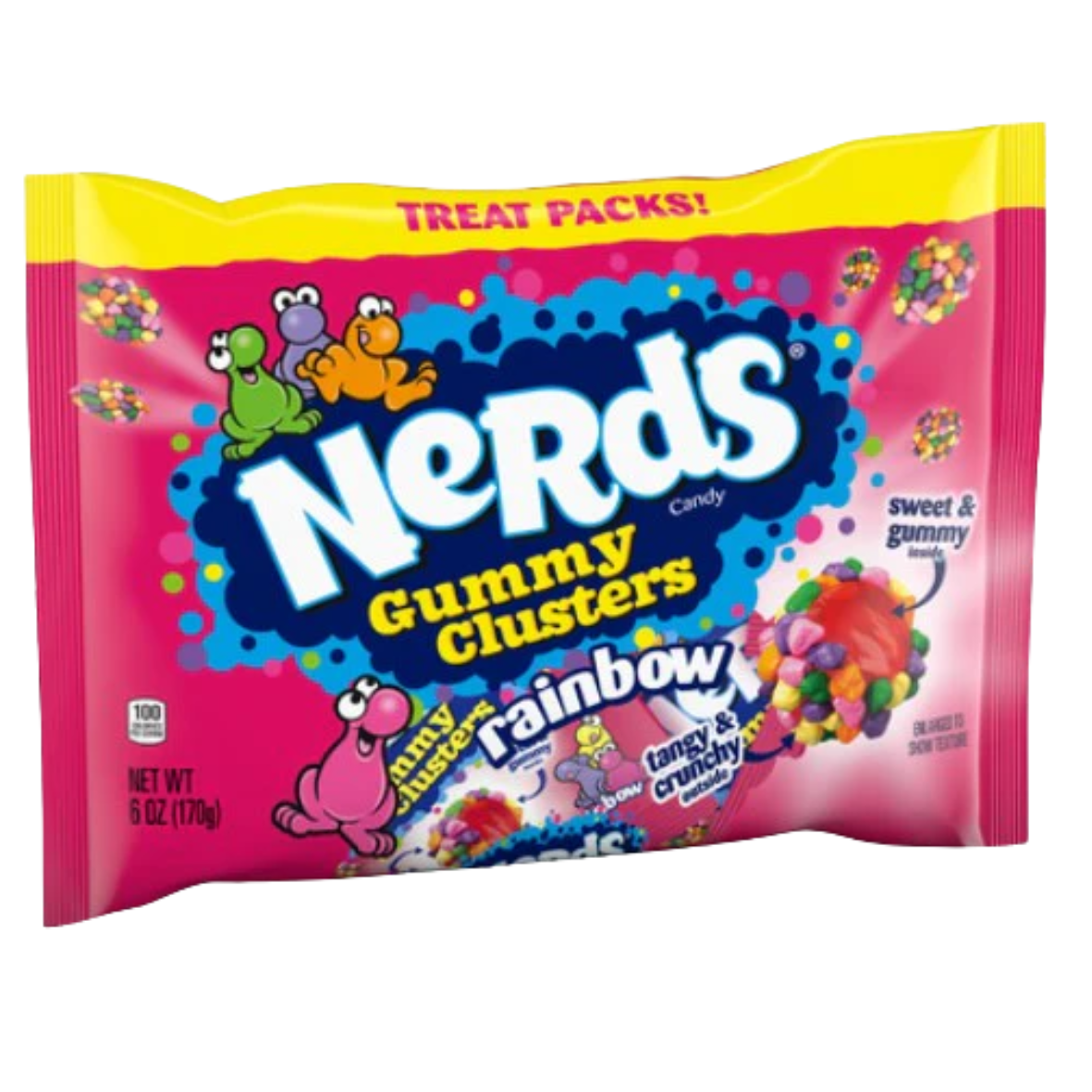 Nerds - Gummy Clusters Rainbow Treat Packs