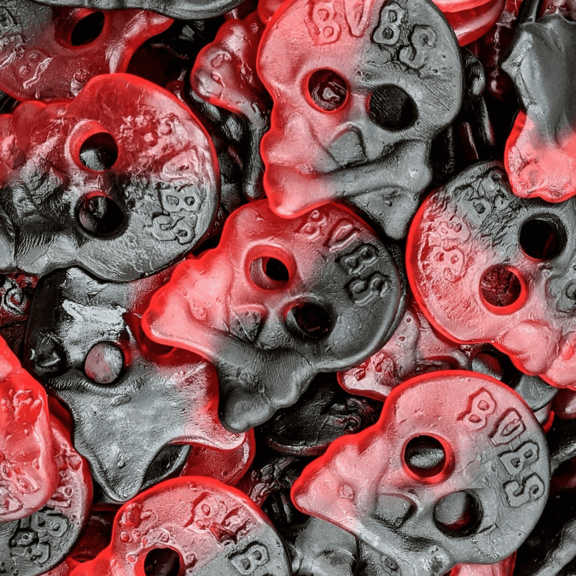 Bubs - Raspberry Liquorice Skull