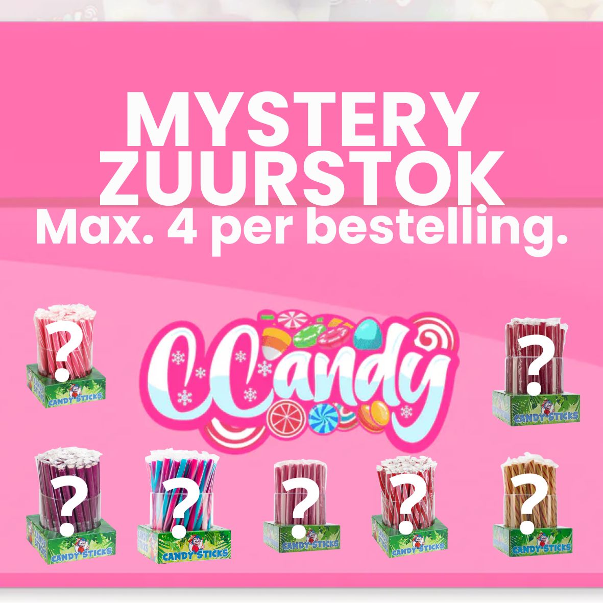 Mystery Zuurstok - (Max. 4 per bestelling)