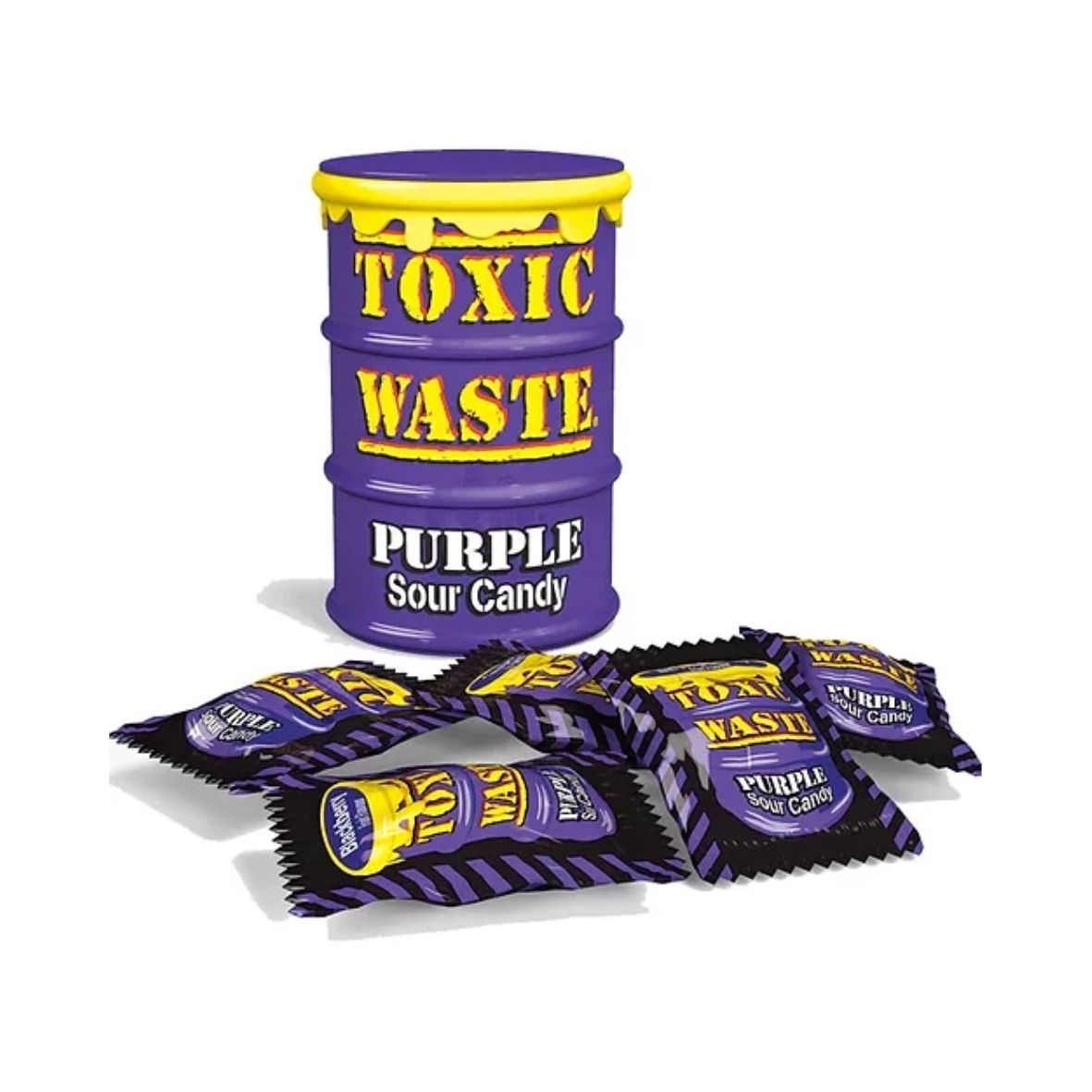 Toxic Waste - Фіолетові кислі цукерки в бочонку