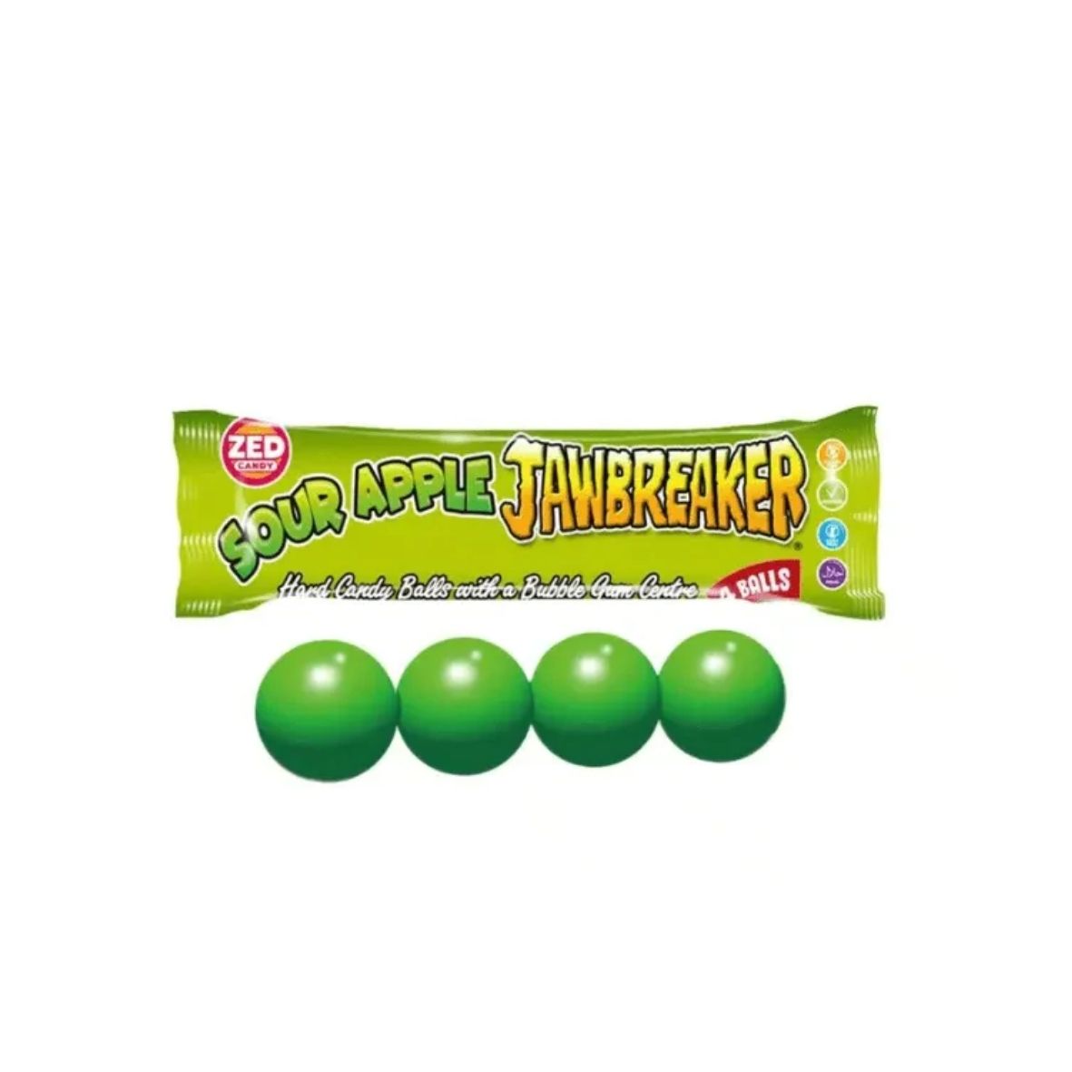 Jawbreaker - Sour Apple - 4 balls
