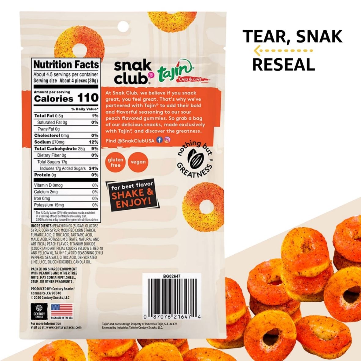 SmartSweets Peach Rings, Candy With Low Sugar 3g, India | Ubuy