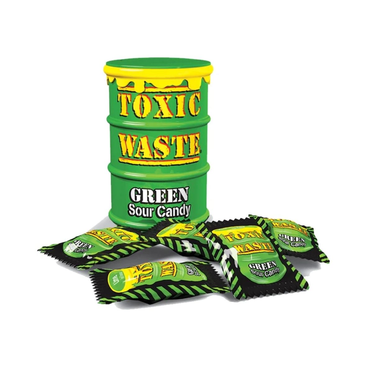 Toxic Waste - Green Sour Candy Drum